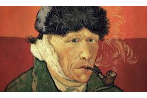 História Van Gogh: Autorretrato com Orelha Enfaixada e Cachimbo