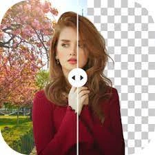 Mulher com fundo natural editado para remover fundo de imagem e criar transparência.